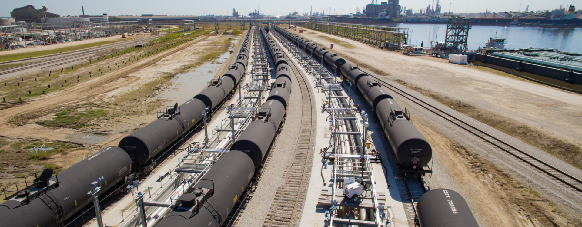 Transload Oil & Gas Railport Construction Beaumont TX