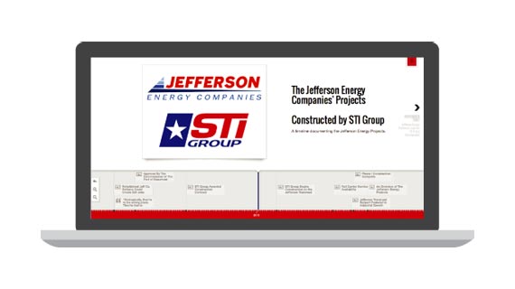 The Jefferson Energy Projects Timeline By STI Group and Jefferson Energy Companies
